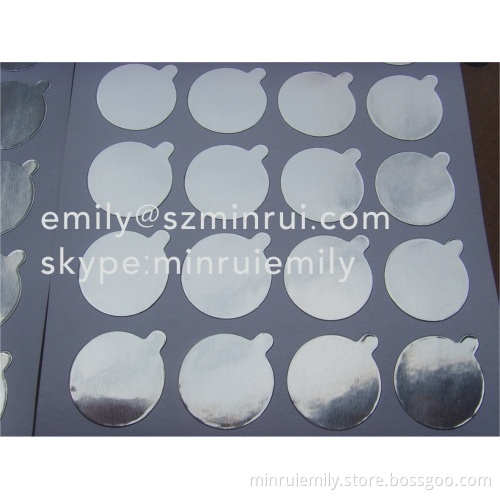Custom Blank Aluminum Foil Seal Stickers,essential Oil Bottle Foil Paper Sealing,aluminum Foil Seal Labels For Cosmetics 